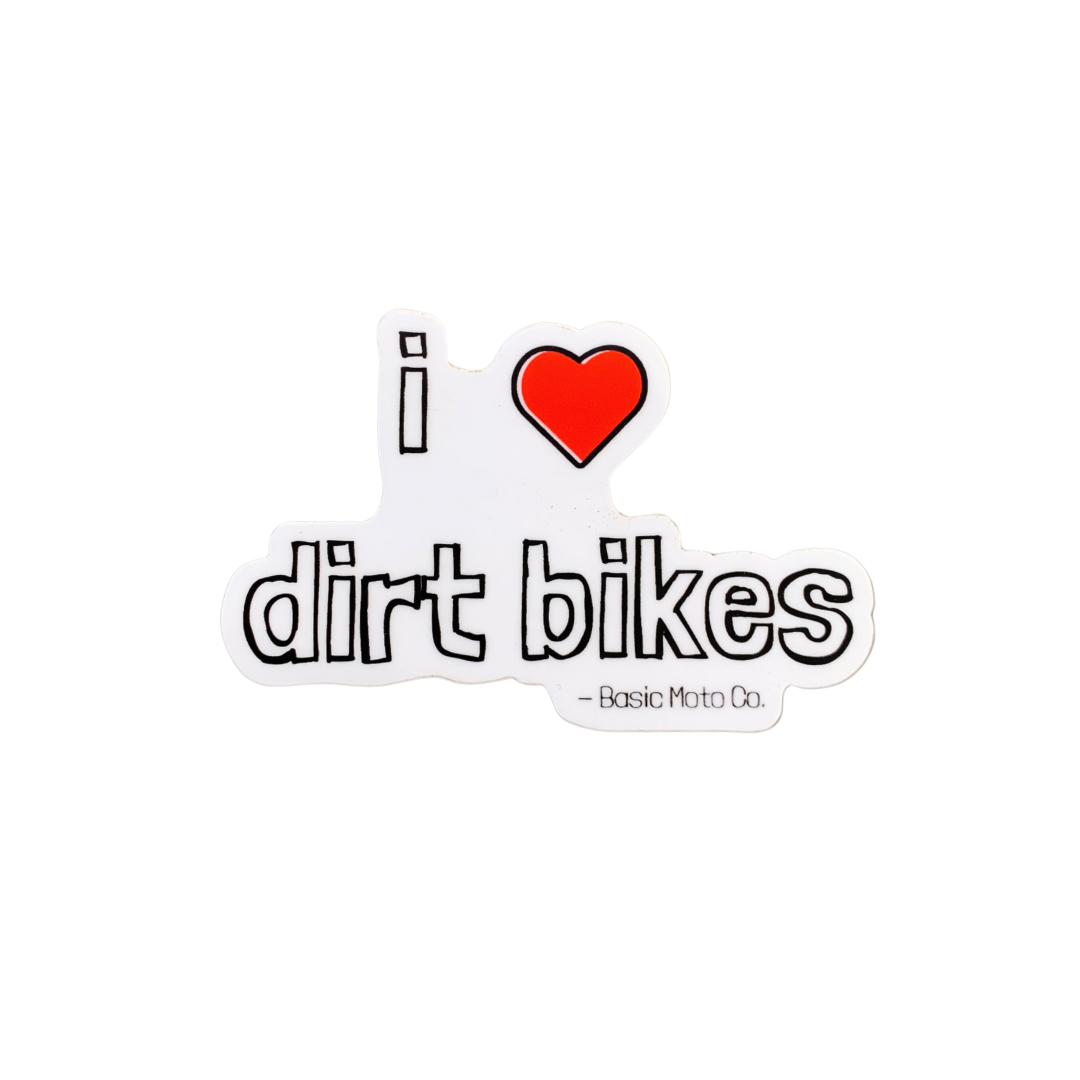I Heart Dirt Bikes Sticker Pack #2
