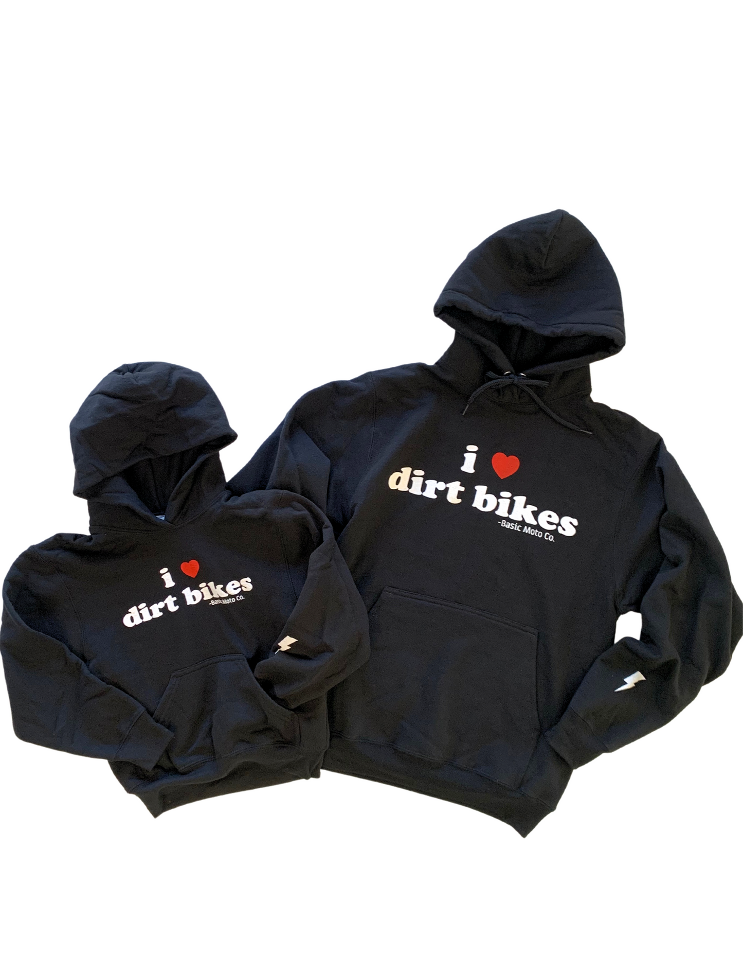 I Love Dirt Bikes Hoodie in Black
