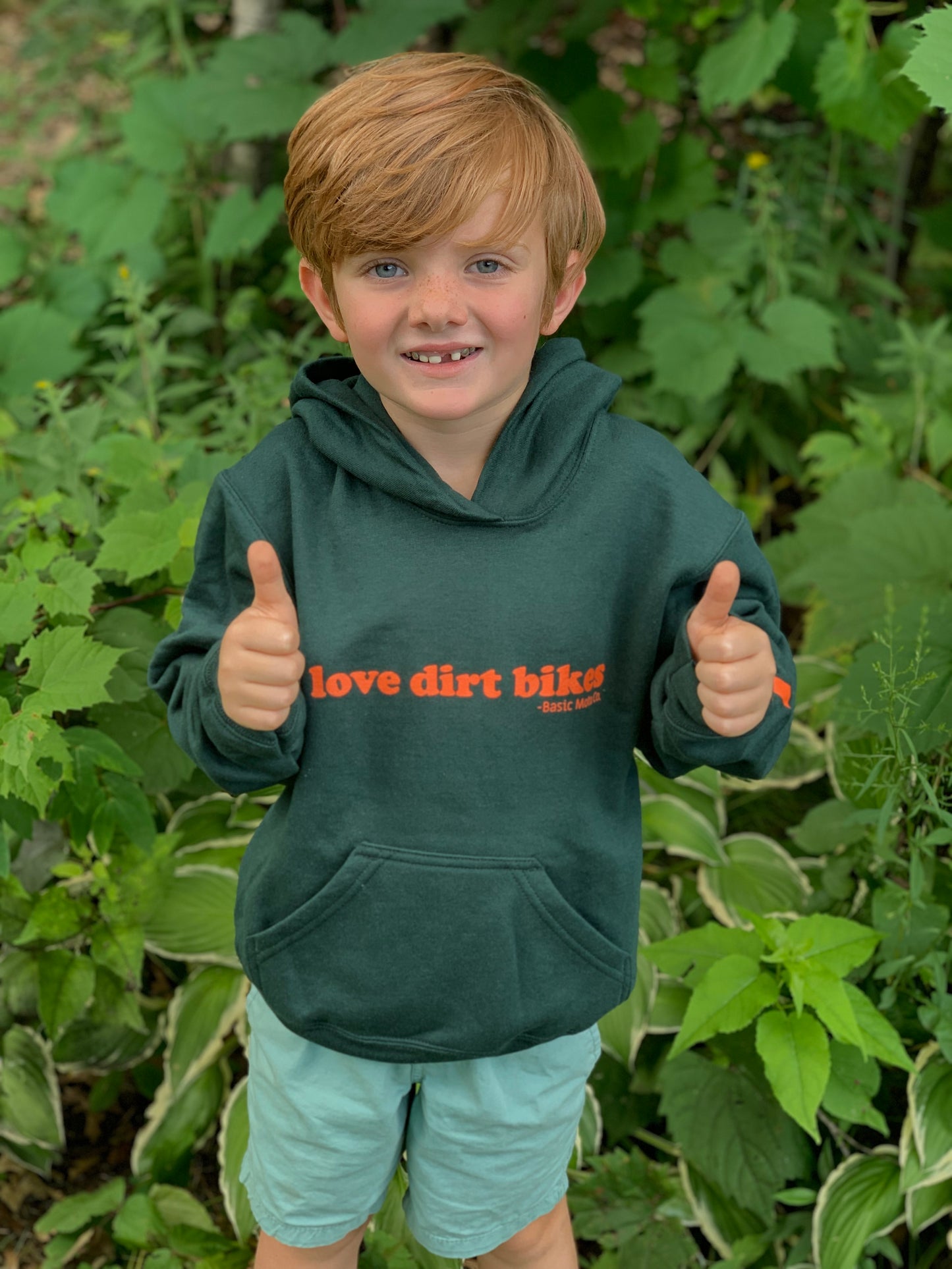 I Love Dirt Bikes Hoodie 2.0 - Dark Green