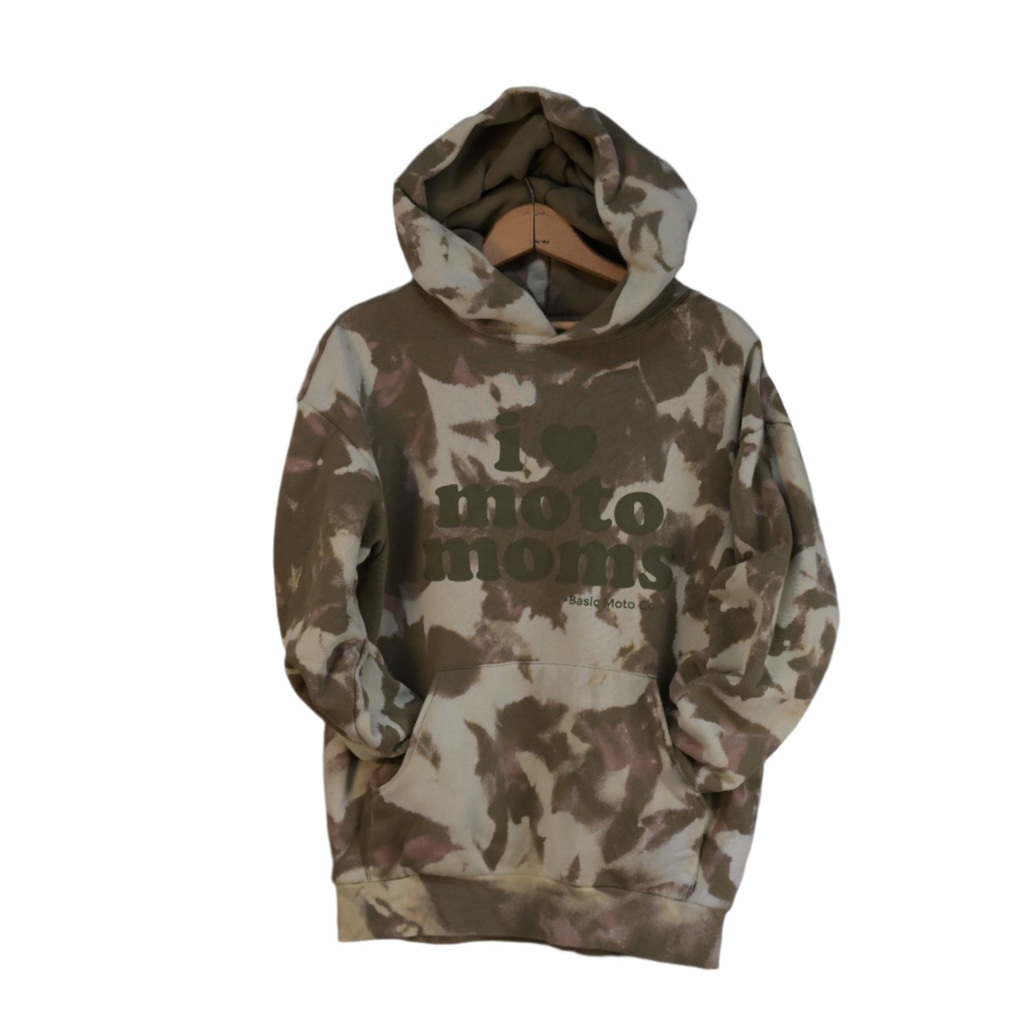 I Heart Moto Moms Hoodie - (SE) Green