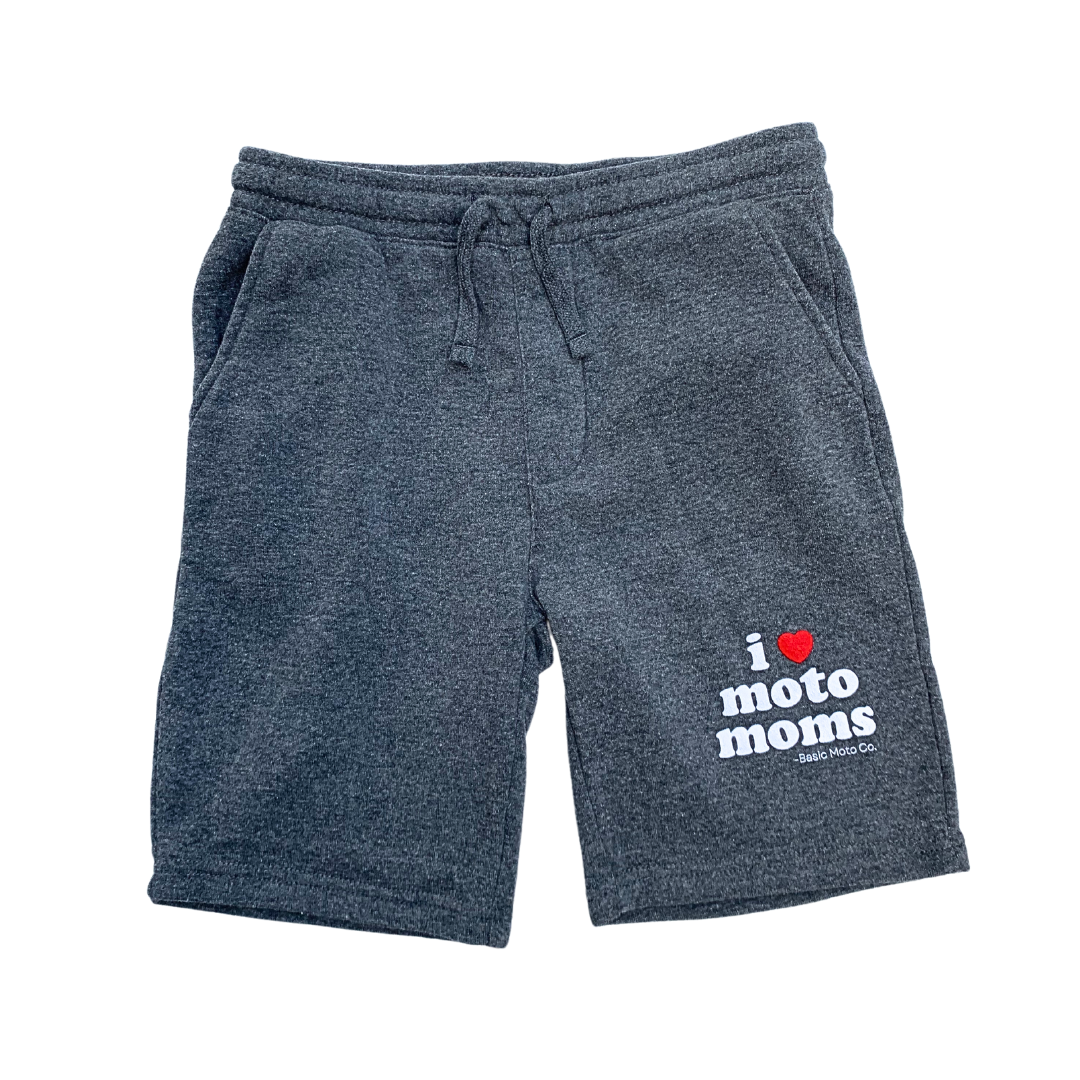 I Love Moto Moms Shorts Youth