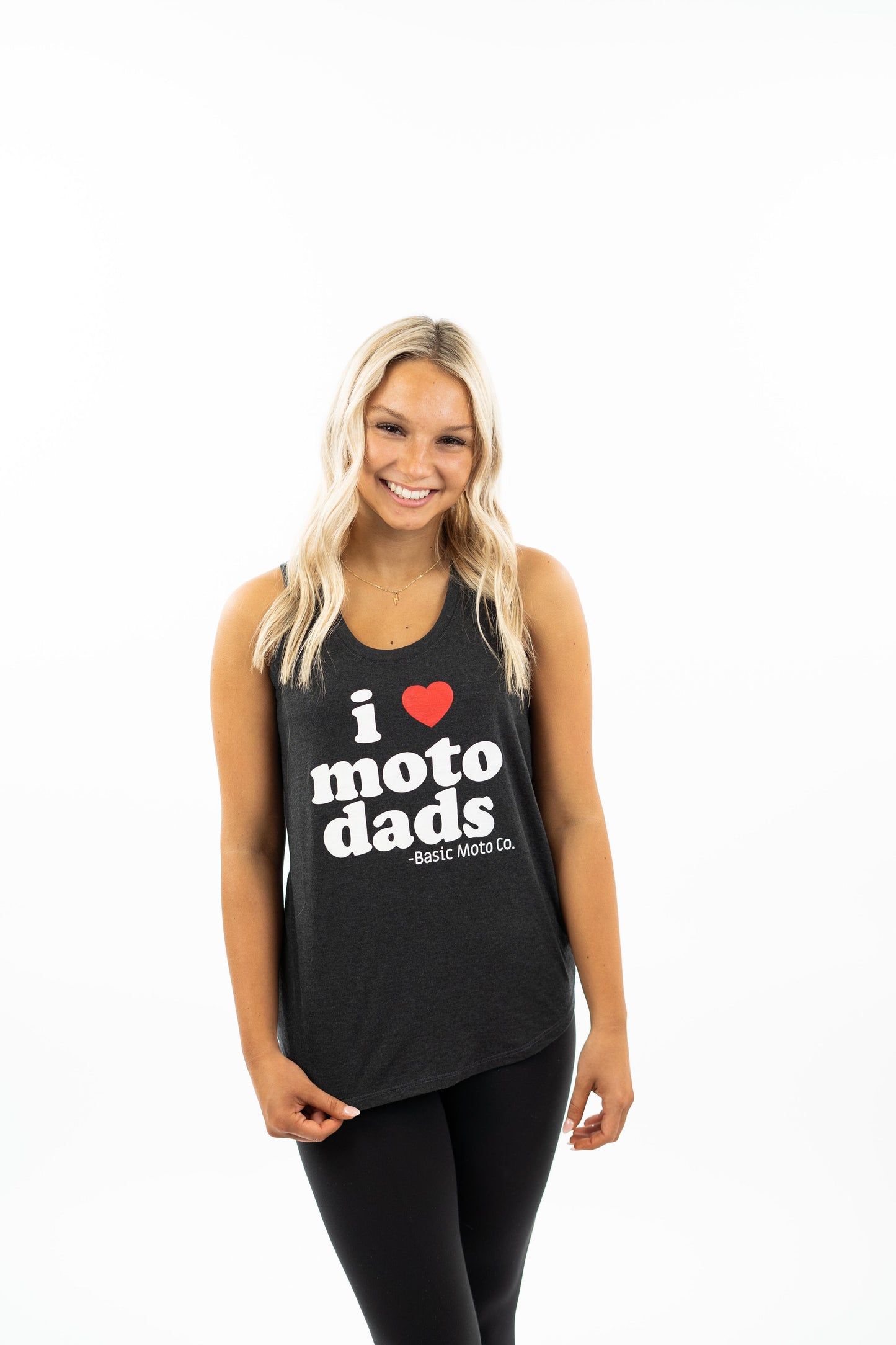 I Heart Moto Dads Black Tank
