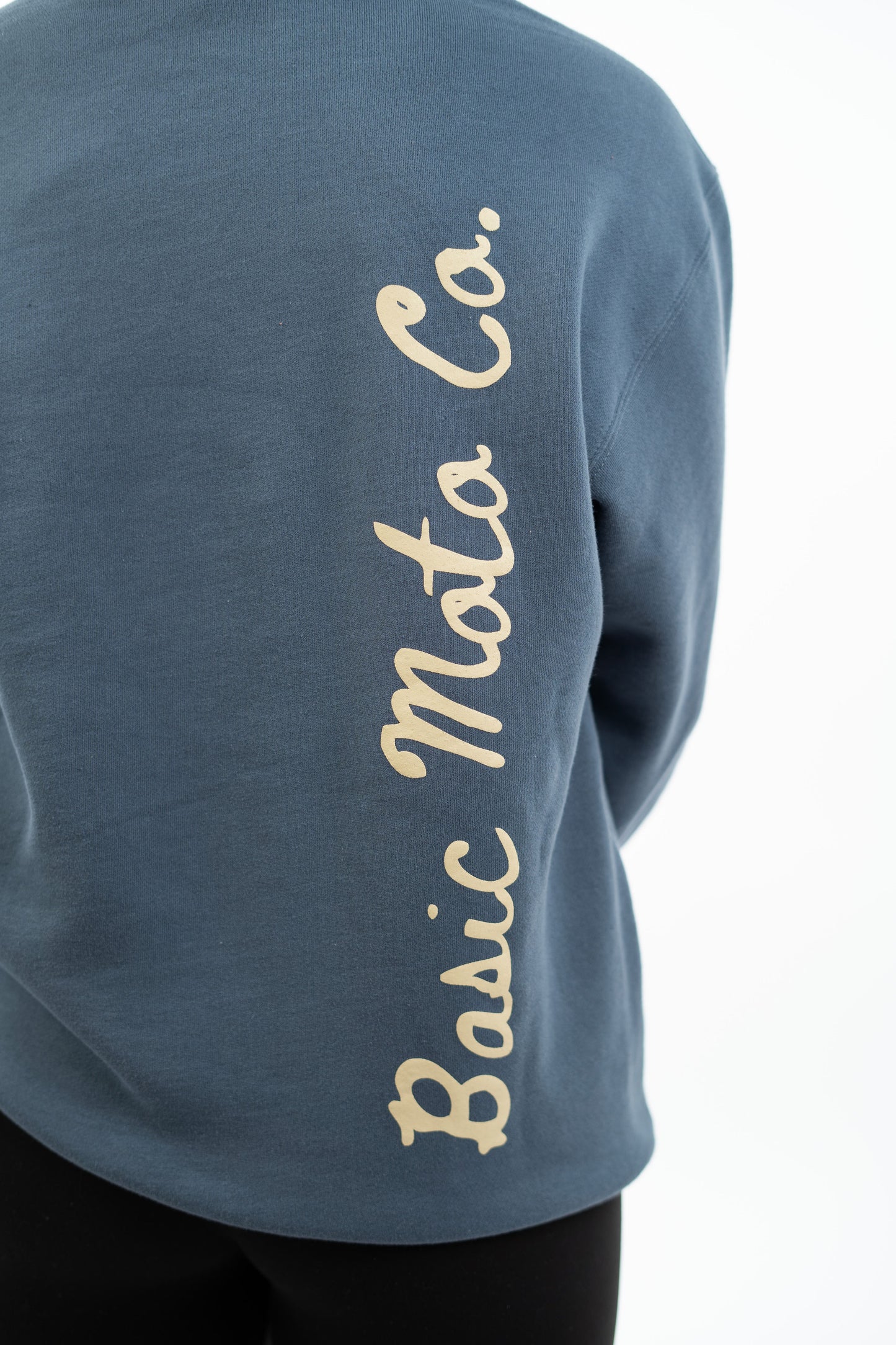 Basic 'Vertical' Heavy Weight Hoodie - Deep Blue