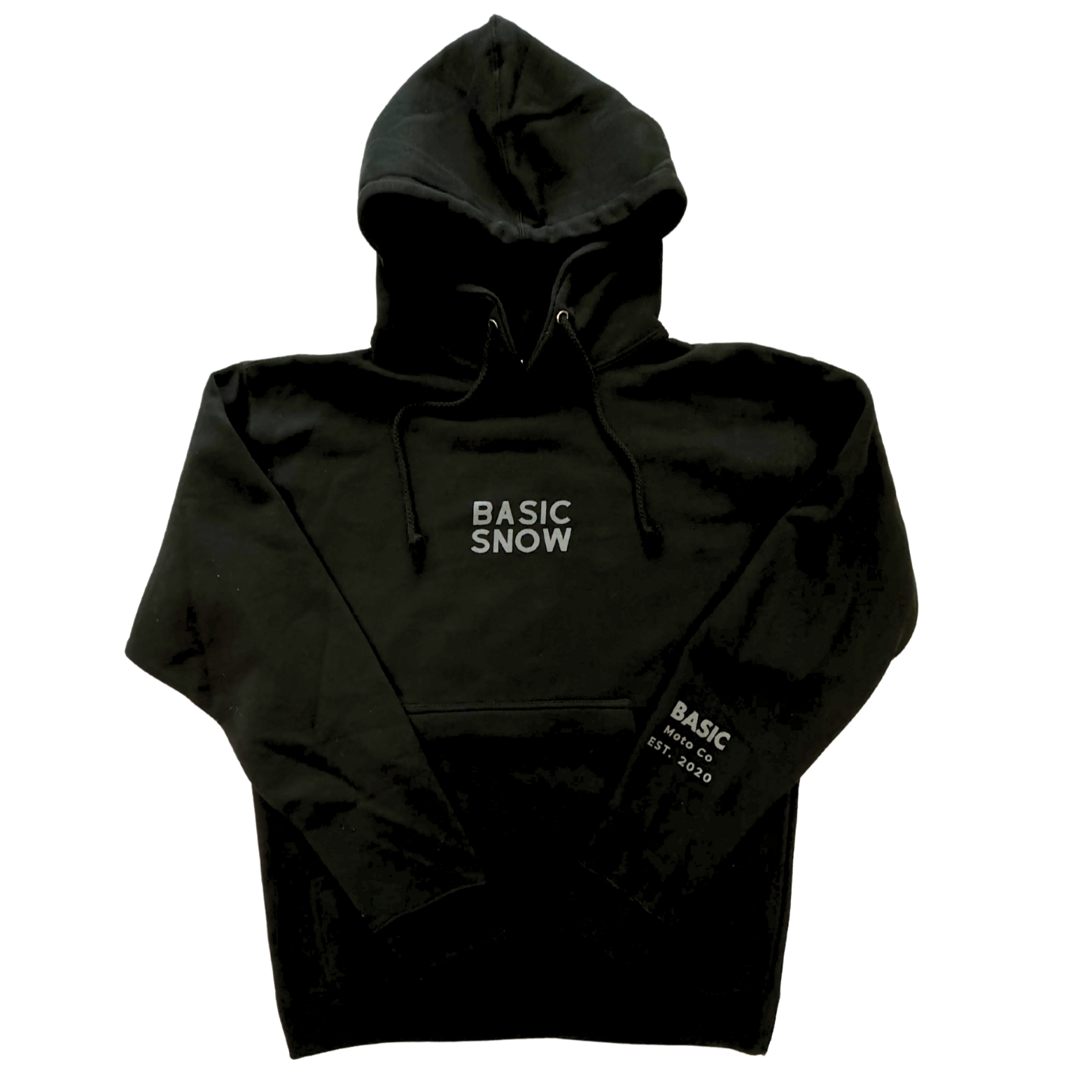 Basic Snow - Heavyweight Hooded Sweatshirt - Black