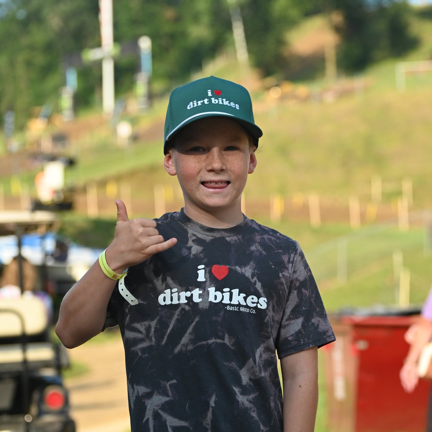 I Love Dirt Bikes Performance Snapback Hat