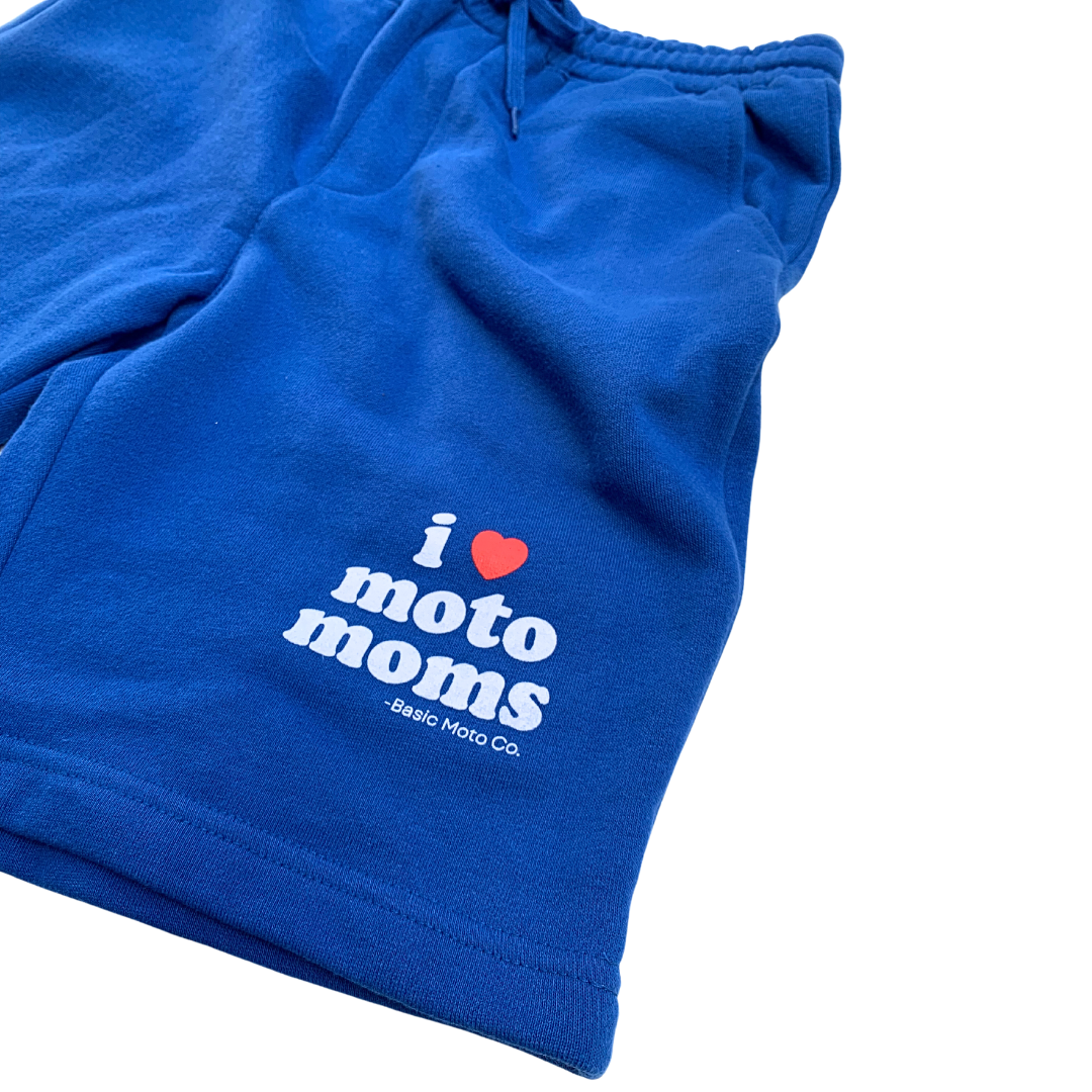 I Love Moto Moms Shorts Adult