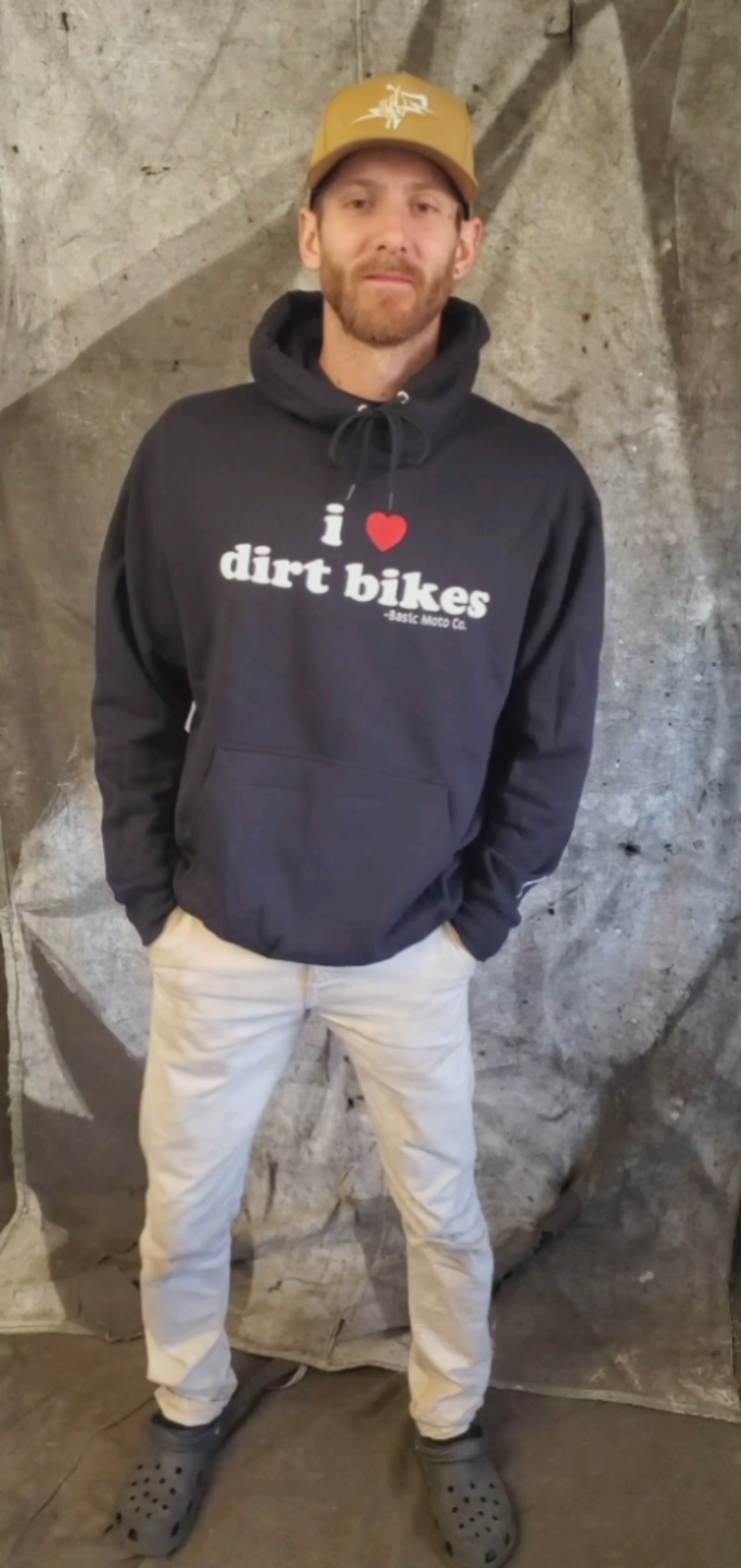 I Heart Dirt Bikes - Hooded Sweatshirt - Black