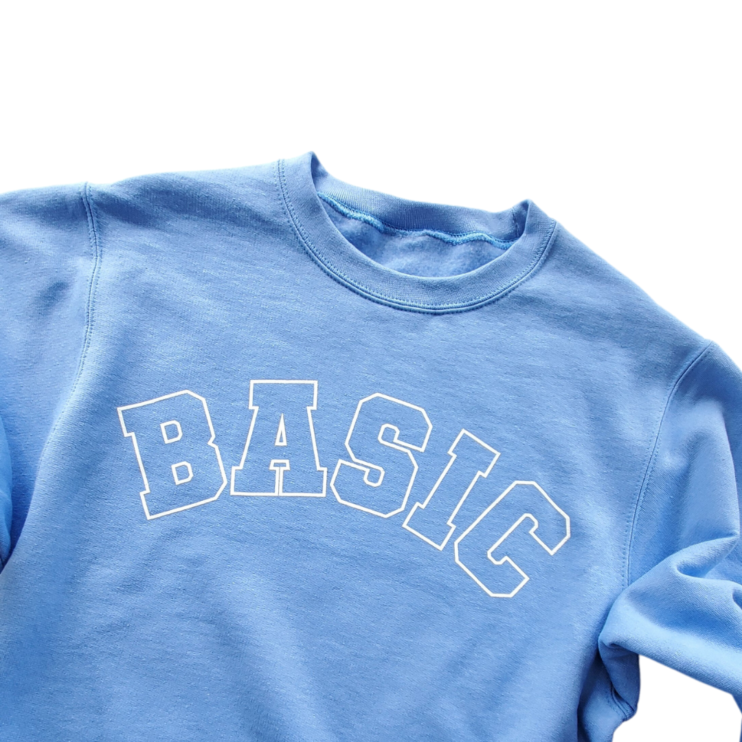 The Basic Crew Neck Sweatshirt - Blue