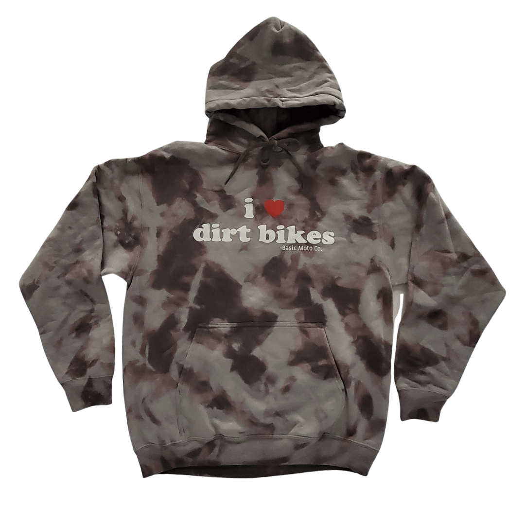 I Heart Dirt Bikes - Hooded Sweatshirt - Charcoal (SE)