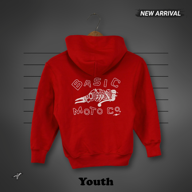 Basic Twisted Throttle - Hoodie - Cardinal Red
