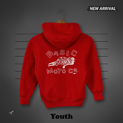 Basic Twisted Throttle - Hoodie - Cardinal Red