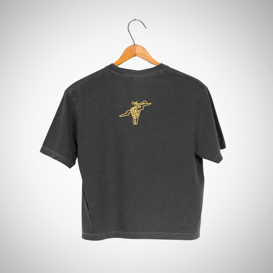 Dirt Bike Cowboy - Women's Cropped T-Shirt