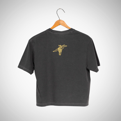 Dirt Bike Cowboy - Women's Cropped T-Shirt