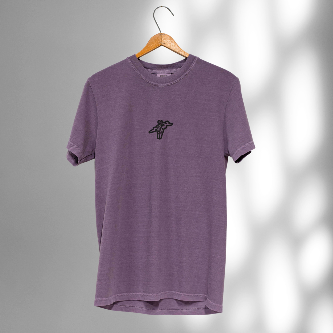 Dirt Bike Club - Heavyweight Cotton T-shirt - Wine