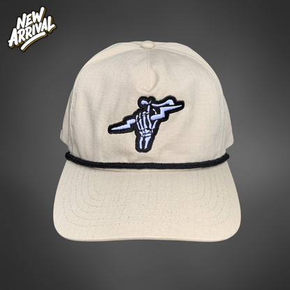 Fist of Lightning Ripstop Snapback Hat - Natural