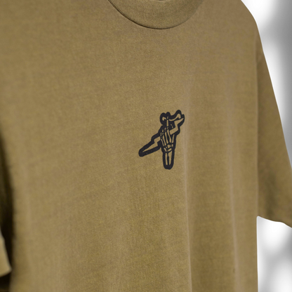 Dirt Bike Club - Heavyweight Cotton T-shirt - Moss