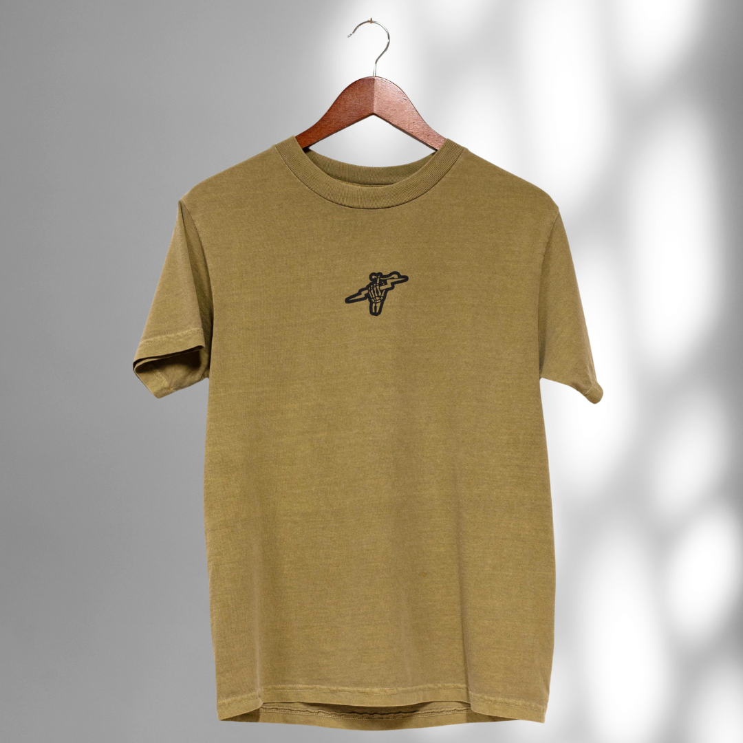 Dirt Bike Club - Heavyweight Cotton T-shirt - Moss
