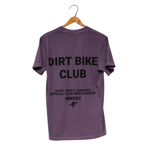 Dirt Bike Club - Heavyweight Cotton T-shirt - Wine