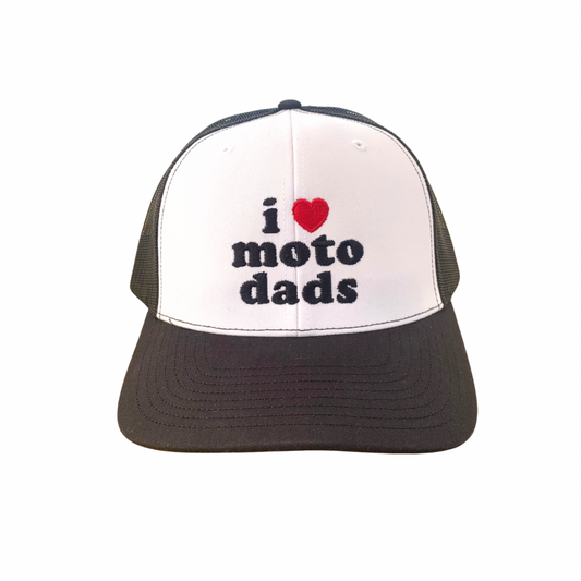 I Heart Moto Dads Trucker Mesh Snap Back