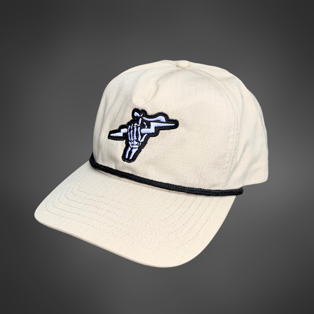 Fist of Lightning Ripstop Snapback Hat - Natural