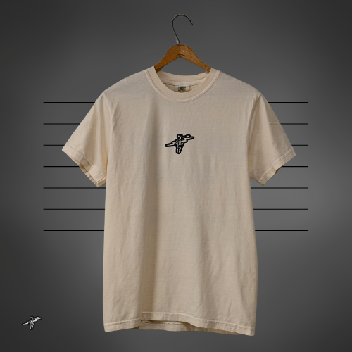 Dirt Bike Club - Heavyweight Cotton T-shirt - Cream