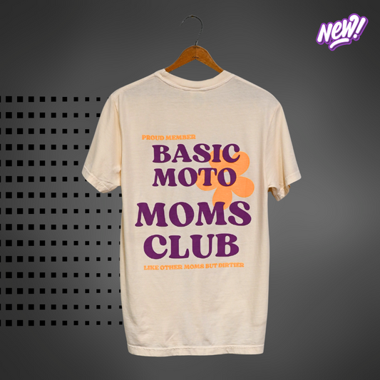 Moms Club - Heavyweight Cotton T-shirt - Natural