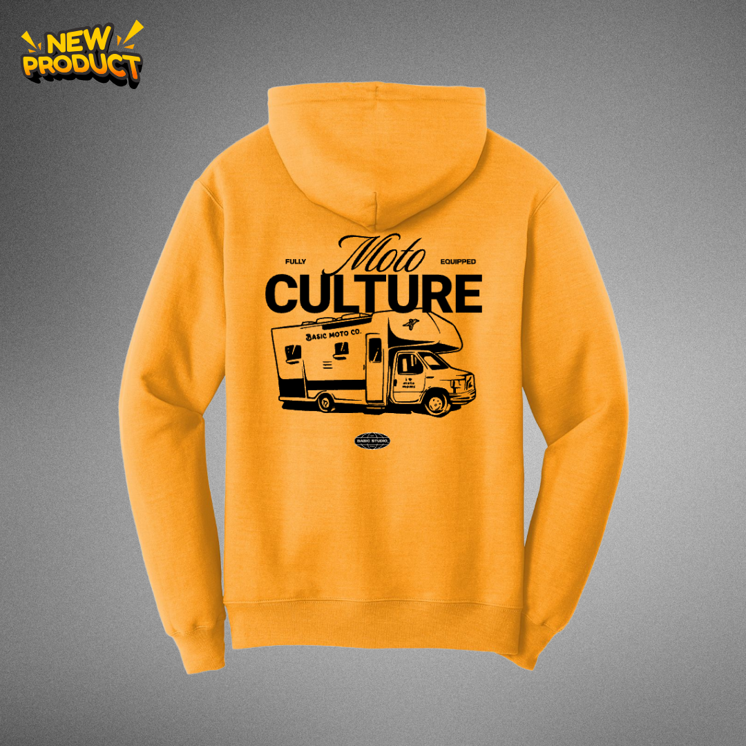 Moto Culture - RV Life - Gold Hoodie