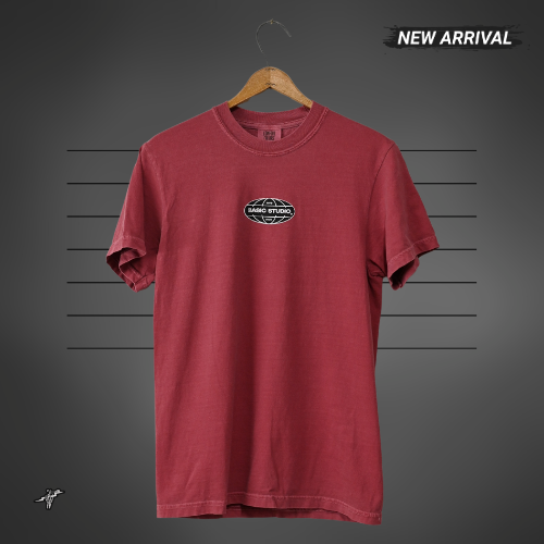 Basic Moto Culture Heavyweight Cotton T - Washed Red