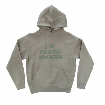 I Heart Moto Moms Hoodie - Olive