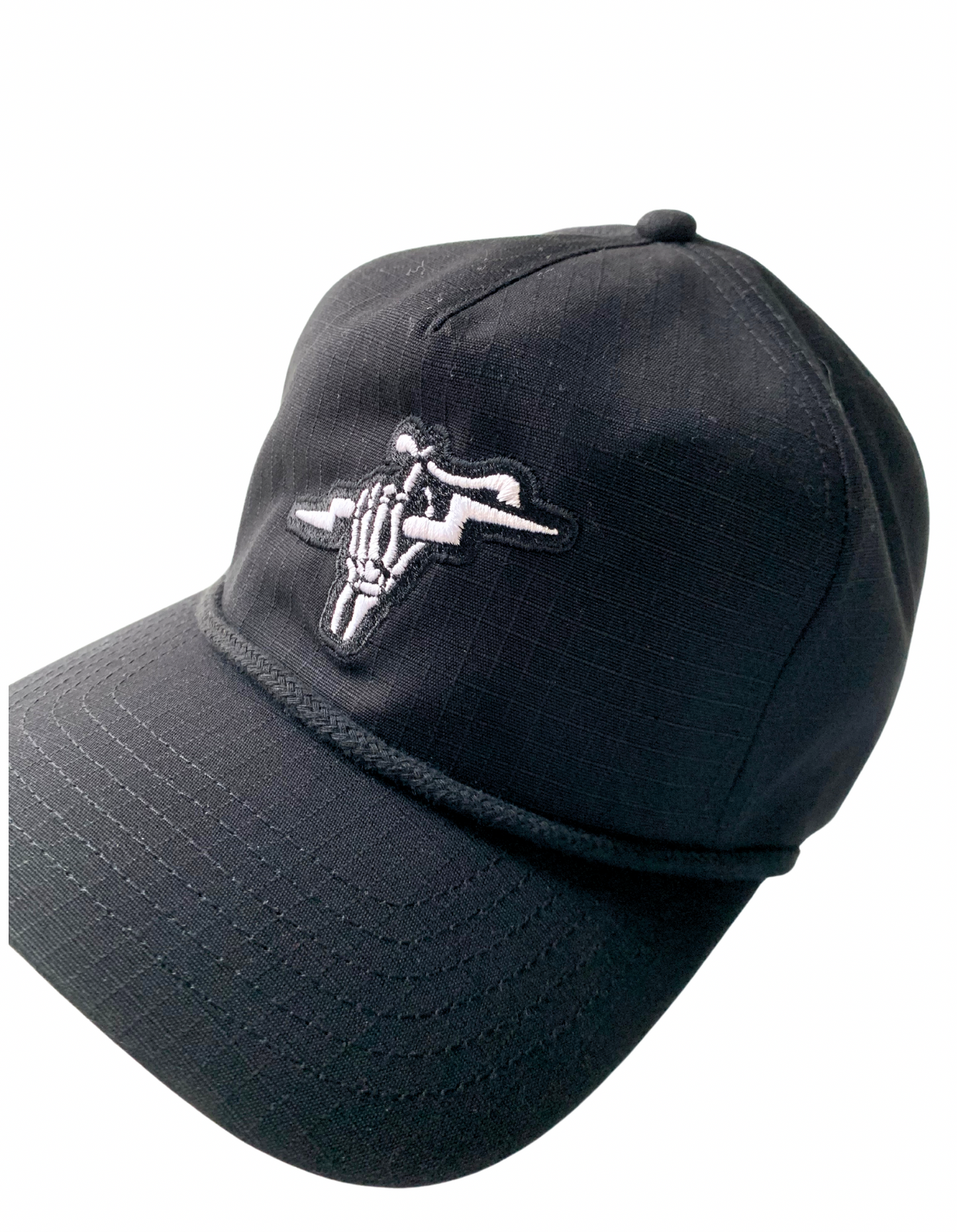 Fist of Lightning Ripstop Snapback Hat Dusty Black