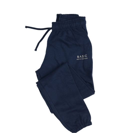 Basic Moto Co Fleece Sweatpants - Navy