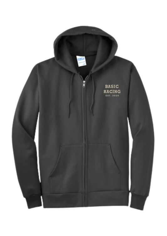 Basic Racing Zip-Up Hoodie