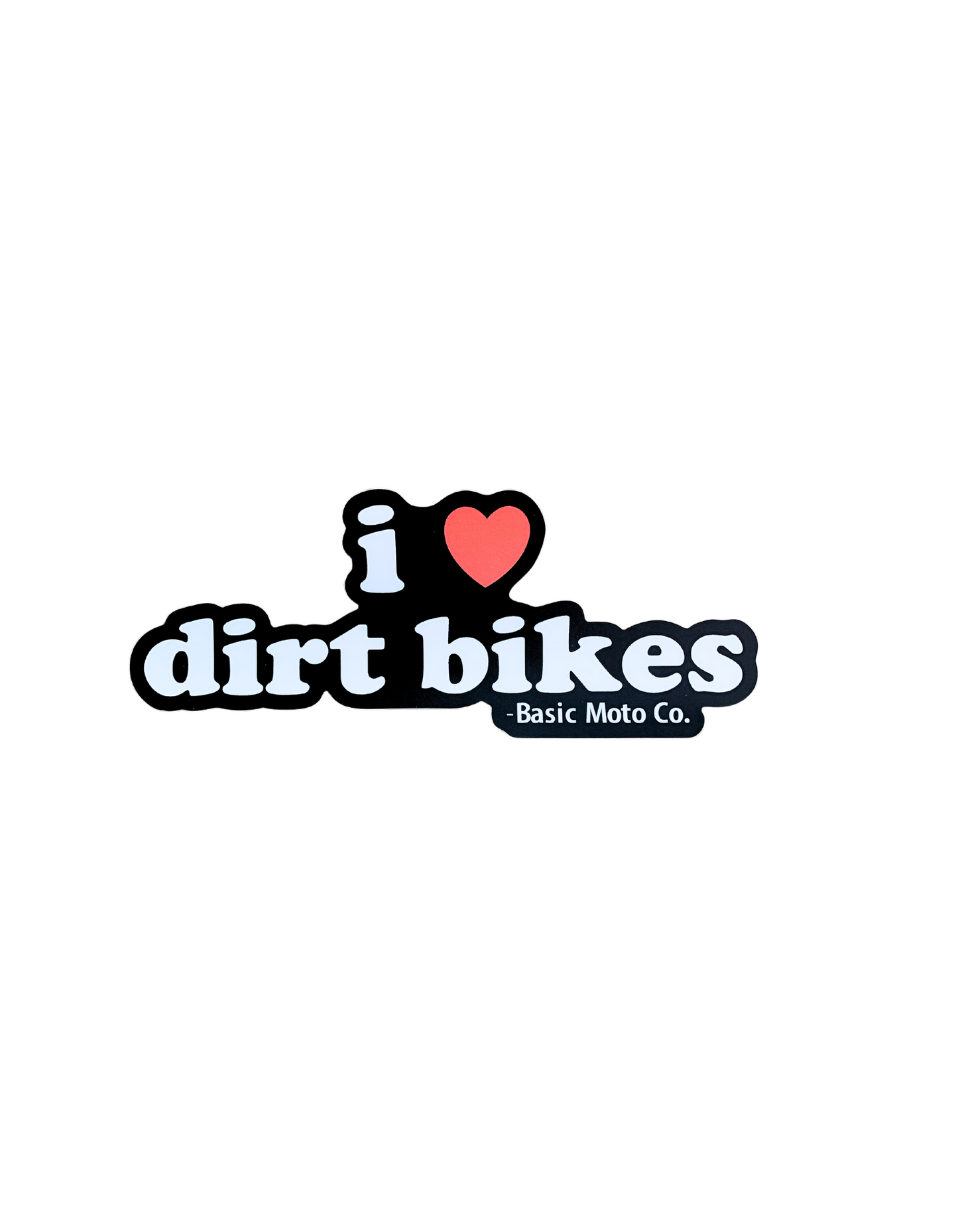 I Heart Dirt Bikes Sticker Pack