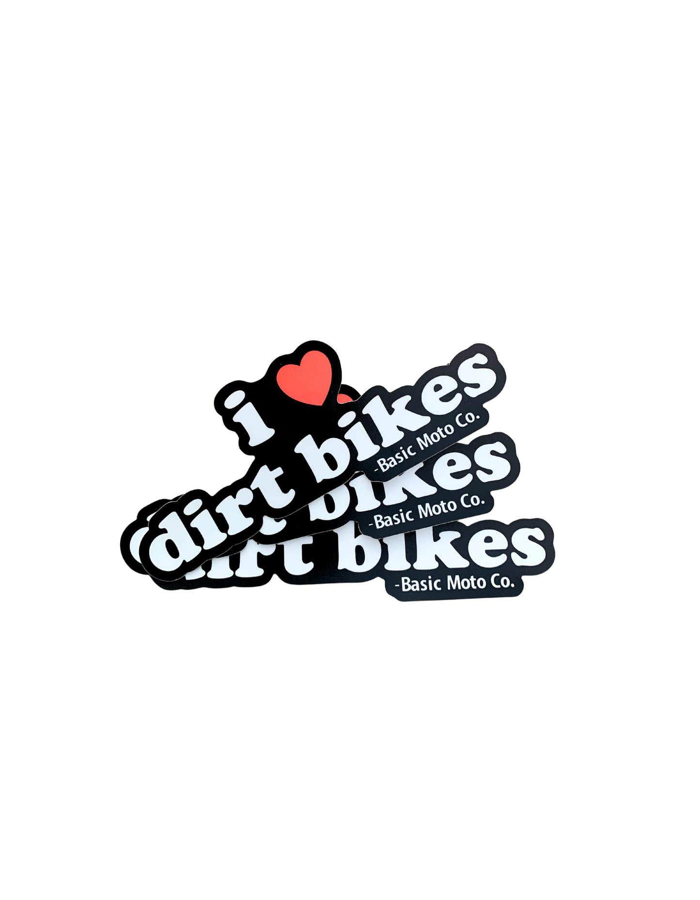 I Heart Dirt Bikes Sticker Pack