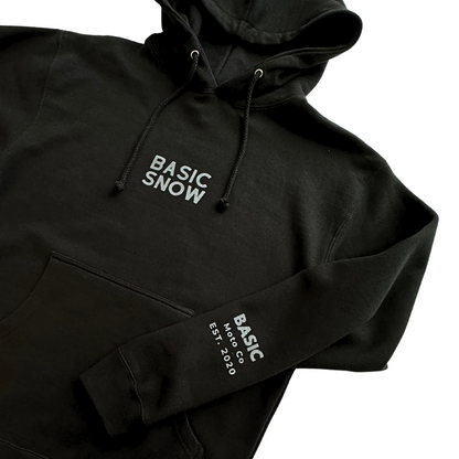 Basic Snow - Hooded Sweatshirt - Black