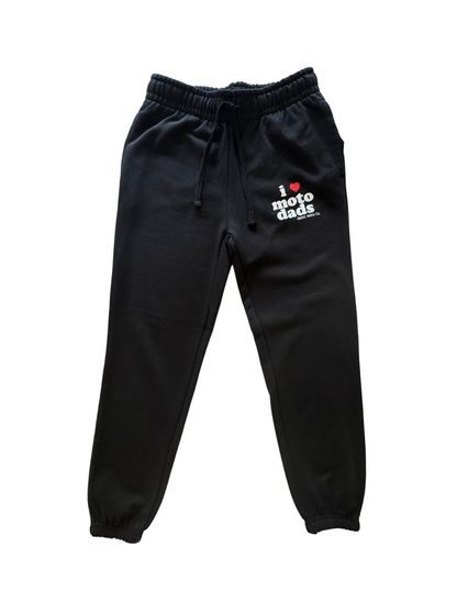 I Heart Moto Dads Sweatpants Women's Black