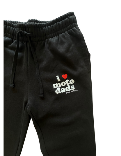 I Heart Moto Dads Sweatpants Women's Black