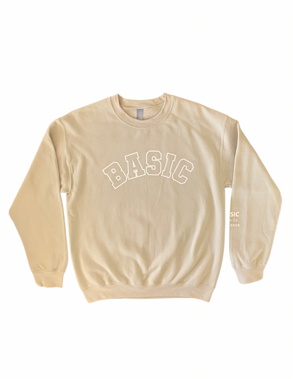 The Basic Crewneck - Sand