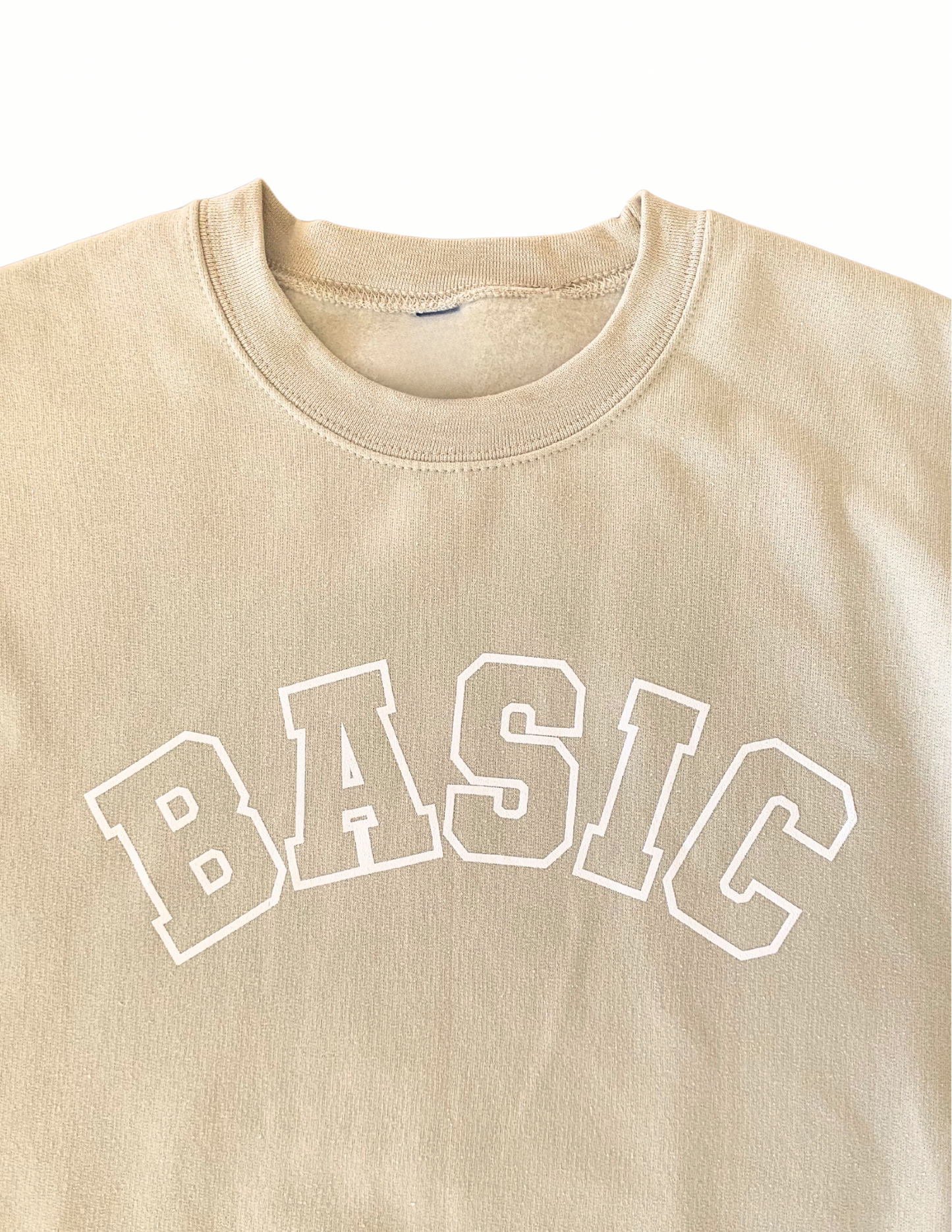 The Basic Crewneck - Sand