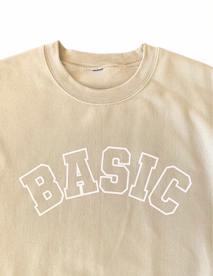 The Basic Crewneck - Sand