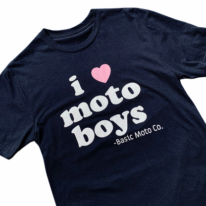 I Heart Moto Boys Navy Tee