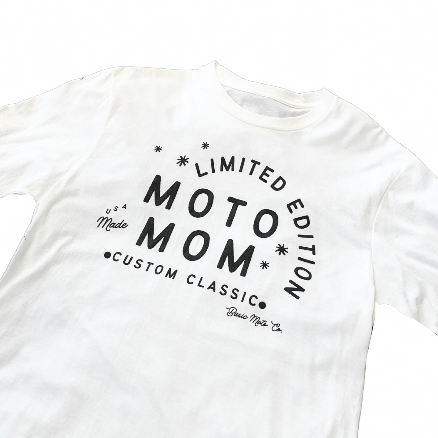 Moto Mom T-Shirt - Natural