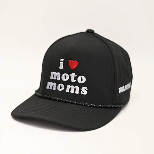 I Love Moto Moms Perfomance Snap Back Hat