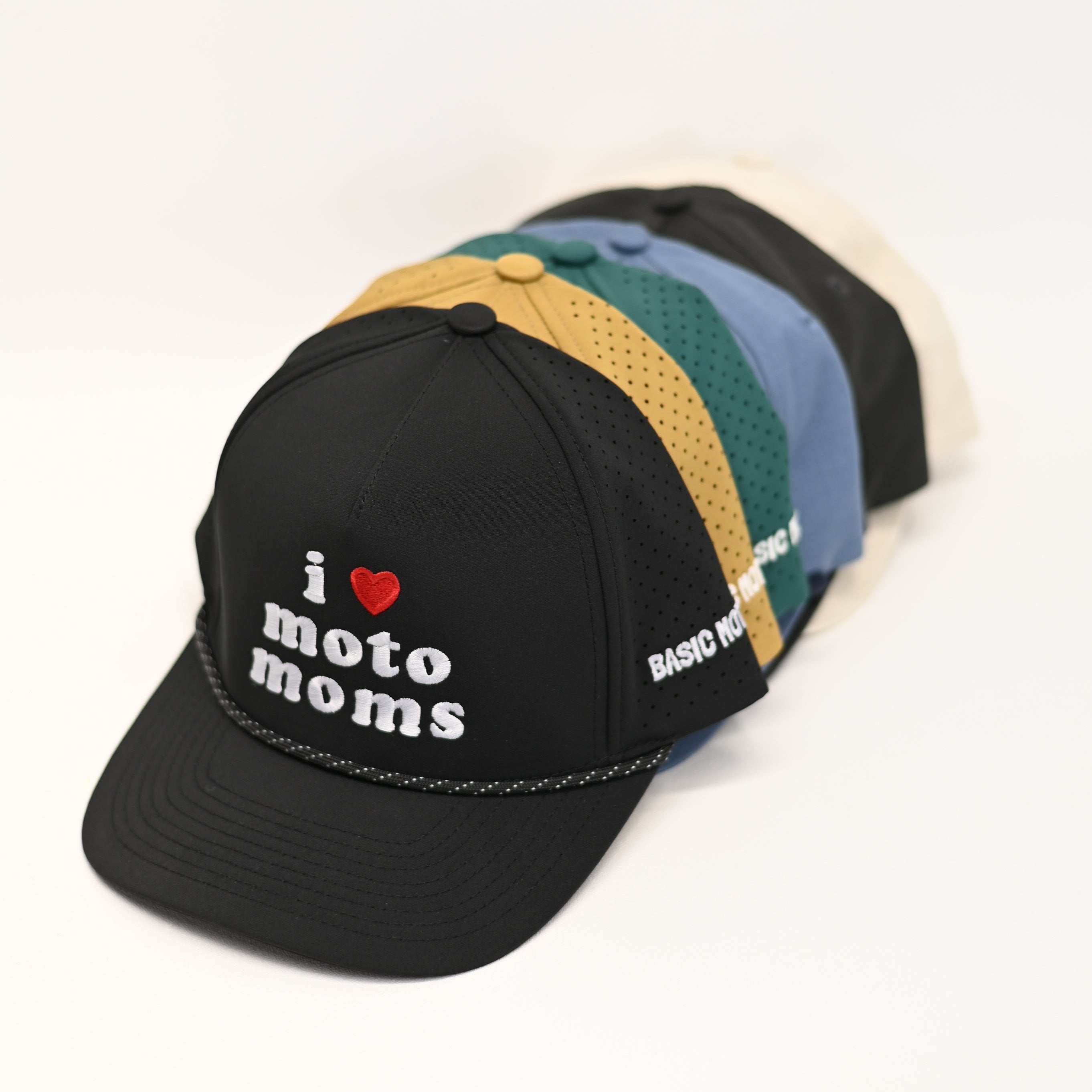 I Love Moto Moms Perfomance Snap Back Hat