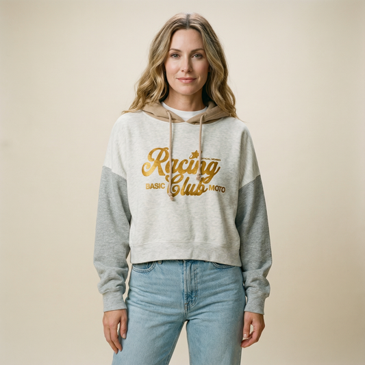 Basic Racing Club - Women's Crop Hoodie