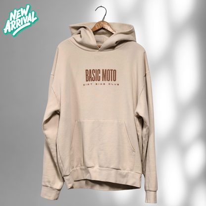 Basic Moto Hoodie - Ivory