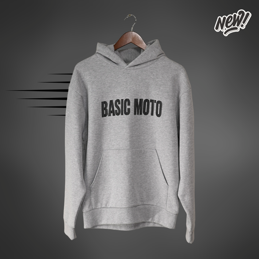 Barcode Heavyweight Hoodie Grey