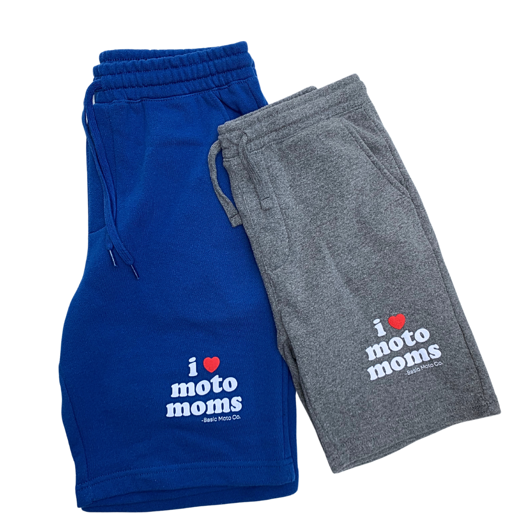 I Love Moto Moms Shorts Adult