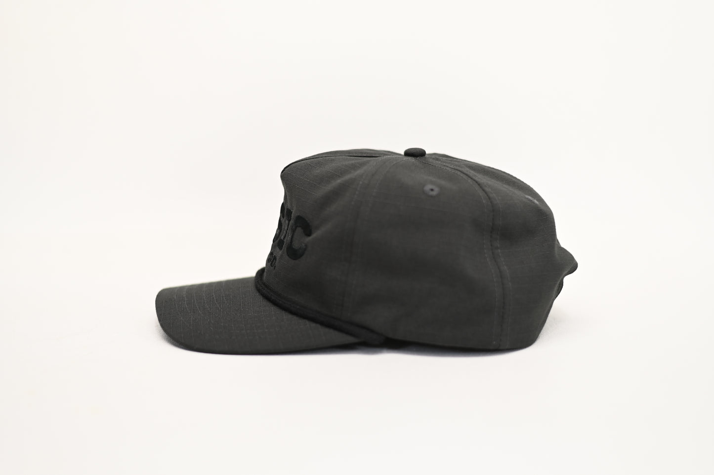 Basic Moto Co Ripstop Snapback Hat Dusty Black