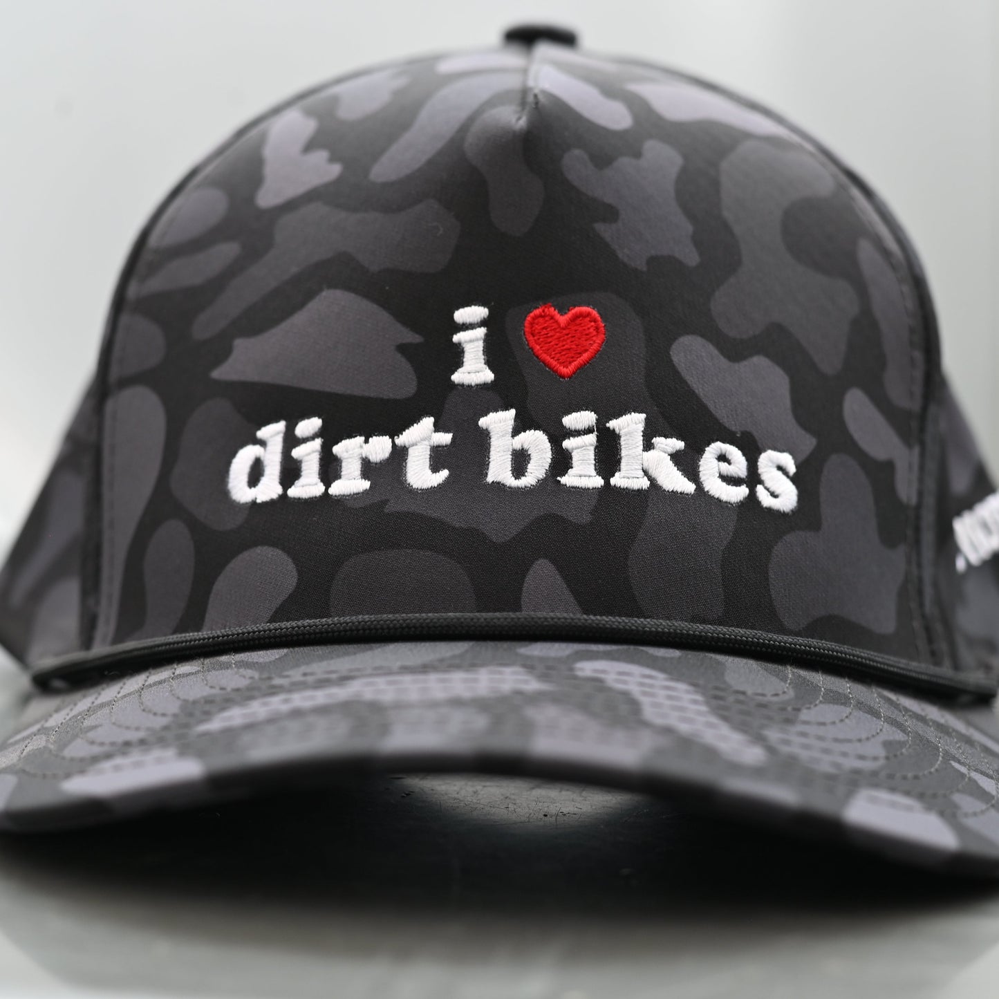 I Love Dirt Bikes Camo Snap Back Hat